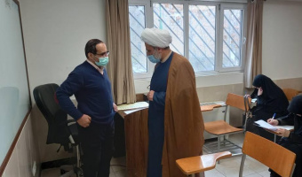بازدید دکتر حسام الدین خلعتبری  از روند برگزاری امتحانات پایان ترم