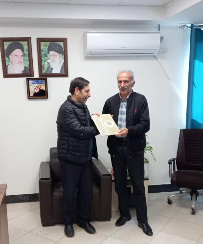 مراسم تقدیر از همکار انتظامات دانشکده به پاس سی و پنج سال خدمت صادقانه